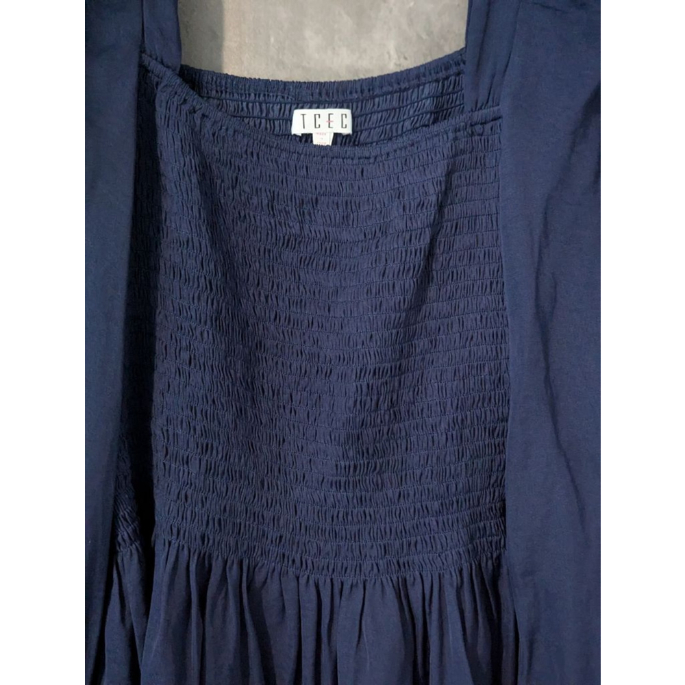 Women's TCEC Blue Long Sleeve Blouse Size S - Picture 2 of 7